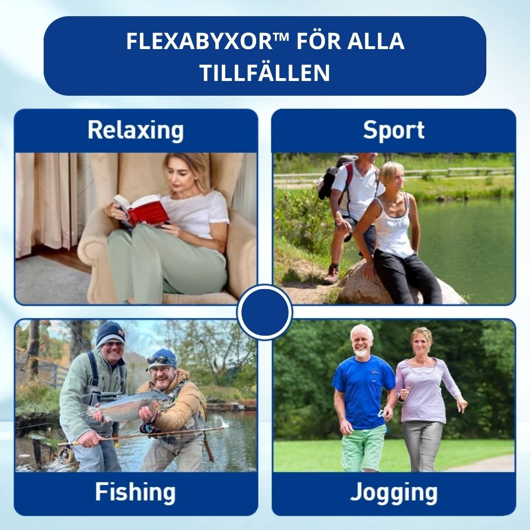 FlexaByxor™ - Sista dagen 70% RABATT - Unisex Ultraflexibla Snabbtorkande Byxor