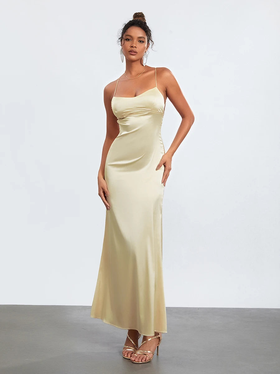 Riviera™ Collection - Satin Midi Dress