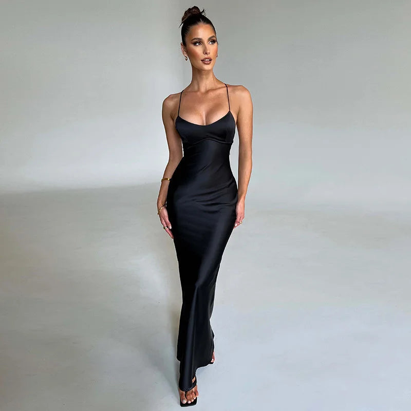 Riviera™ Collection - Satin Midi Dress